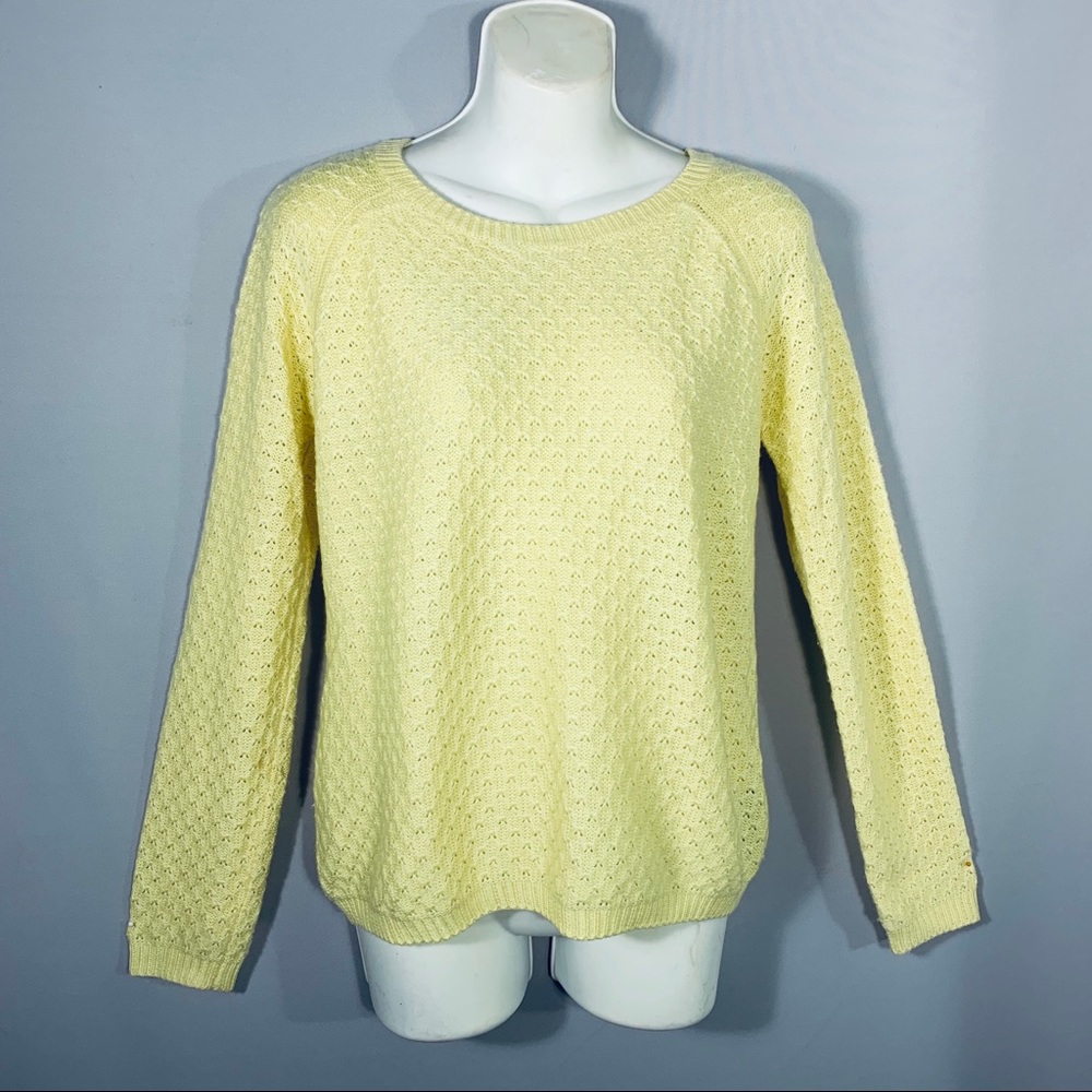 Sweet Yellow Crew Neck Sweater